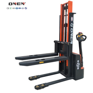 Venta de fábrica OEM Heavy Duty EPS Electric Walkie Stacker Lift Truck con puerto de cargador de batería externo 
